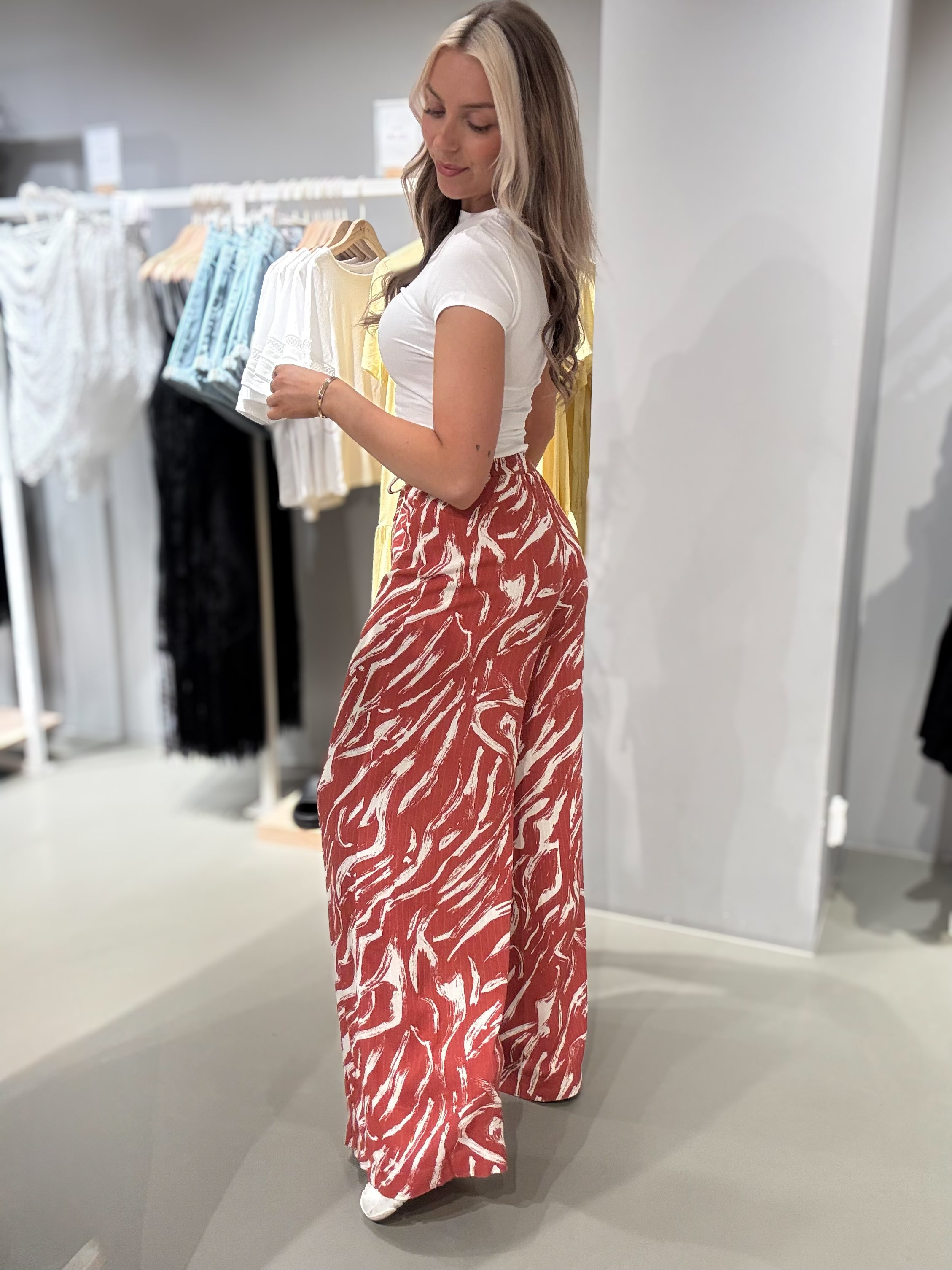 VIMITTIA Trousers - Burnt Brick